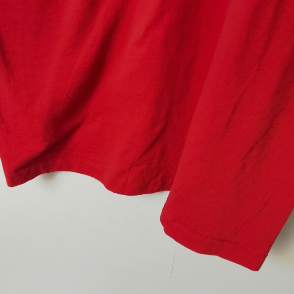 Monu-Cad T Shirt Vintage 90s Adult Red Large L Computer Applications USA 50/50 - Picture 15 of 16